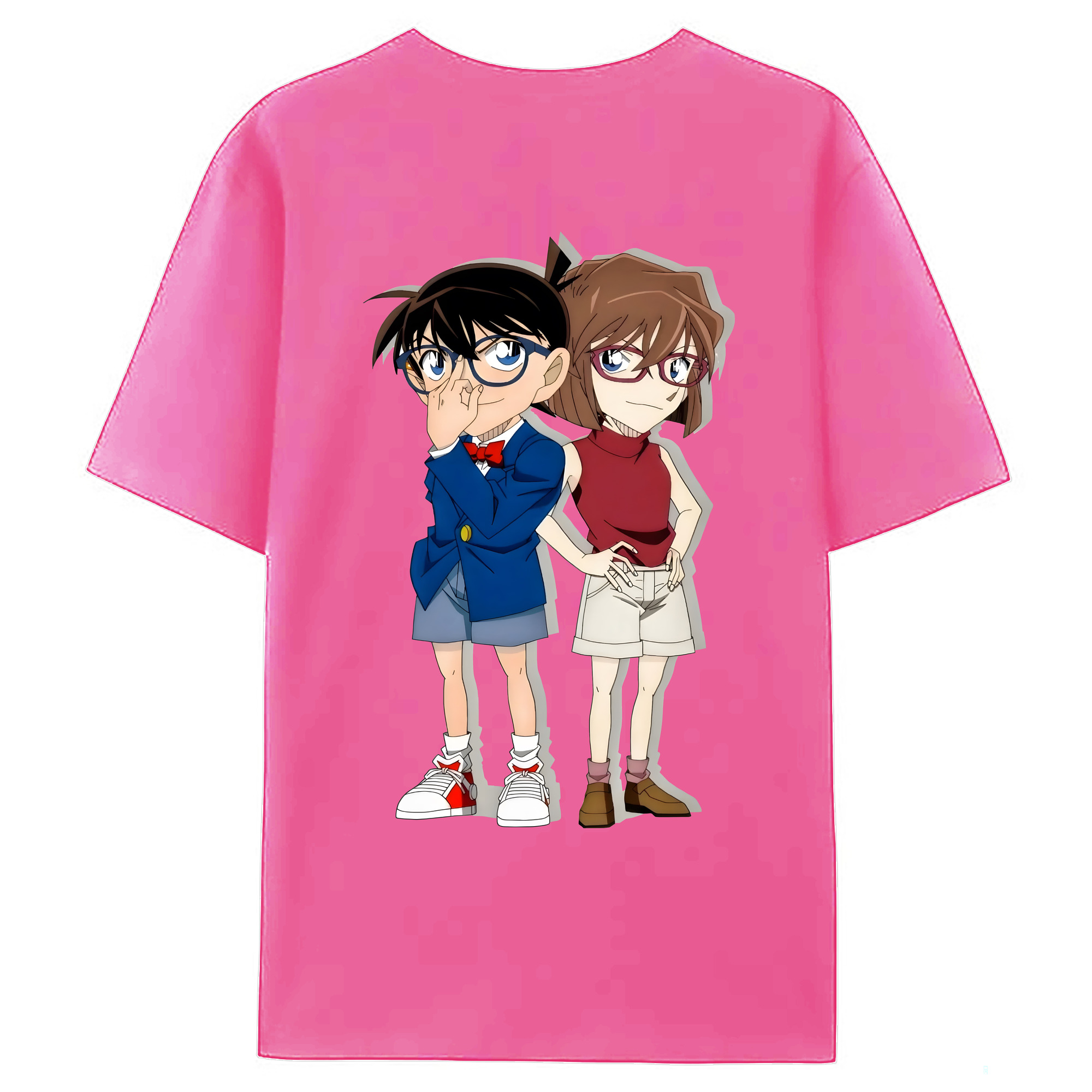 （画像用） 名探偵コナン 灰原 哀 はいばら あい Detective Conan Anita Hailey、Vi Graythorn Haibara Ai レディース半袖Tシャツ(バックプリント)